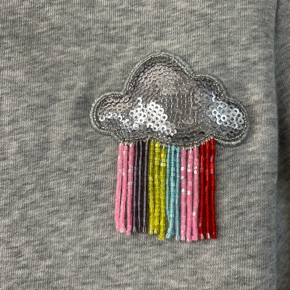 KATE SPADE NWT ♠️ sweatshirt rain or shine ,size X-small - Picture 3 of 10